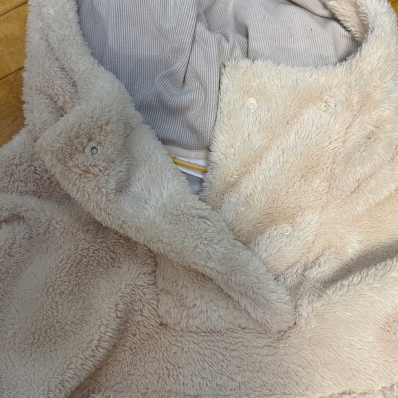 Lole cropped Cream Fleece Hoodie Sweater S - Picture 2 of 4